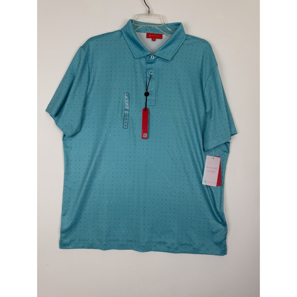 Redvanly Men's Golf polo‎ The Times Size XL  New With Tags Short Sleeve